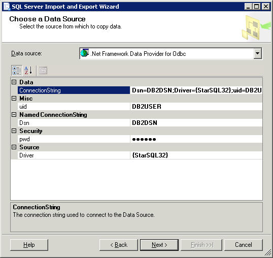 Example of ConnectionString